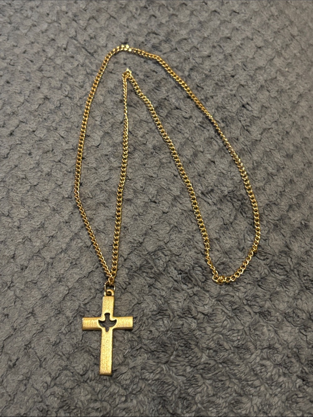 Gold Cross Pendant Necklace - Simple Christian Jewelry